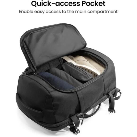 Travel Backpack 40L, TSA Friendly Flight Approved Carry-on Luggage Hand - Picture 6 of 7